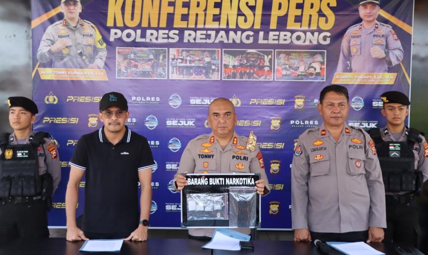 Beli Sabu Senilai Rp 10 Juta, Warga Kaur Ditangkap Polres Rejang Lebong