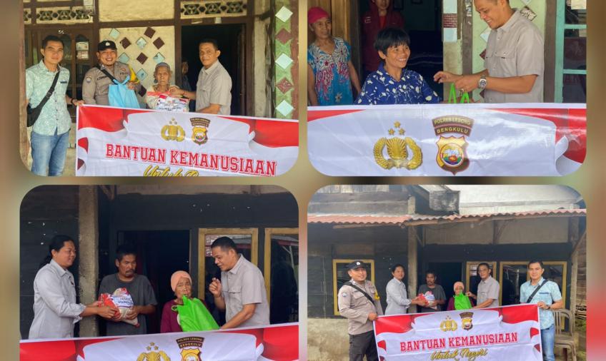  Polres Lebong Kembali Salurkan Bansos untuk Warga Kurang Mampu