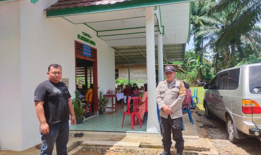 Polsek Giri Mulya Lakukan Pengamanan Agar Ibadah Paskah Aman dan Nyaman 