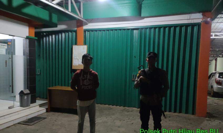 Polsek Putri Hijau Patroli Malam Cegah Terjadinya Tindak Kriminalitas 