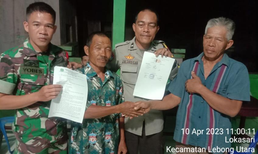 Bhabinkamtibmas Polsek Lebong Utara Problem Solving Perselisihan Warga