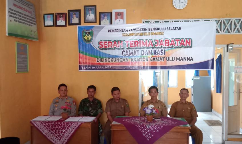 Kapolsek Pino Hadiri Sertijab Camat dan Kasi Kecamatan Ulu Manna 