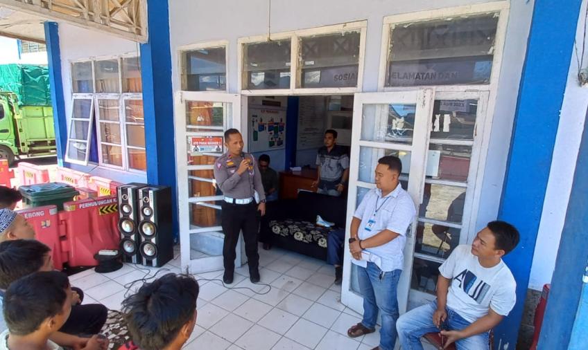 Satlantas Polres Lebong Sosialisasi UU No 22 Tahun 2009 Kepada Anggota Organda 