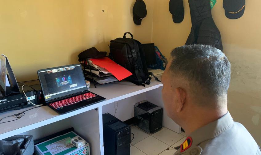 Kasi Humas Polres Lebong Ikuti Workshop Via Zoom Meeting