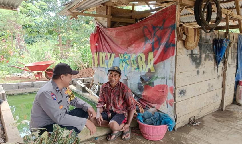 Bhabinkamtibmas Polsek Padang Jaya Dukung Budidaya Ikan Nila