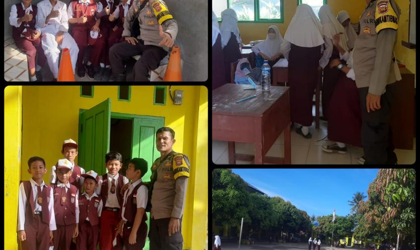 Kapolsek Kaur Selatan Melaksankan Police Goes To School di SD N 01 Kaur, Untuk Menjamin Keamanan dan Kondusifitas