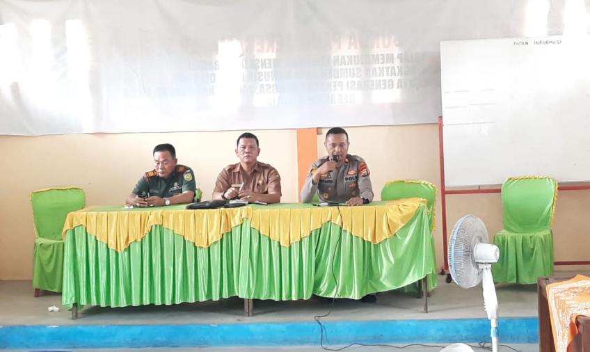 Kegiatan Tatap Muka dengan Lintas Forkopimcam Dihadiri Kapolsek Seginim