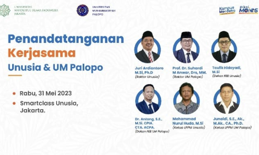 UNUSIA dan UMPalopo Teken Kerjasama Pendidikan dan Penelitian
