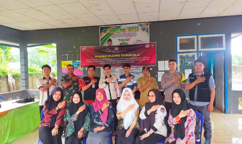 Bhabinkamtibmas  Briptu Waas Sabirin Hadiri Rapat Pleno Terbuka DPSHP