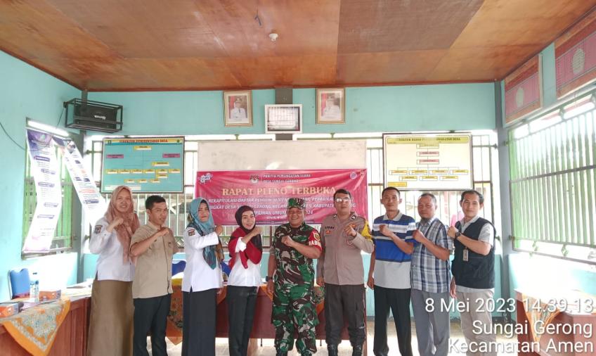 Bhabinkamtibmas Briptu Rokib Prima, Hadiri Rapat Pleno Terbuka DPSHP  