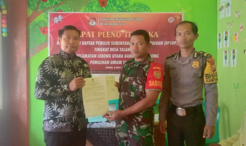 Bhabinkamtibmas Briptu Cindra Sugara, Hadiri Rapat Pleno Terbuka DPSHP  