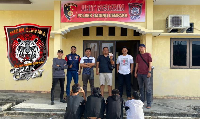 Mencuri di Sekolah, 4 Remaja Tuna Karya Diamankan Polsek Gading Cempaka