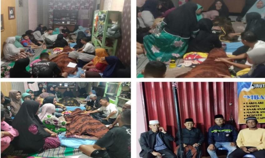 2 Warga Tertimpa Pohon Tumbang Meninggal Dunia, Bhabinkamtibmas Datangi Rumah Duka