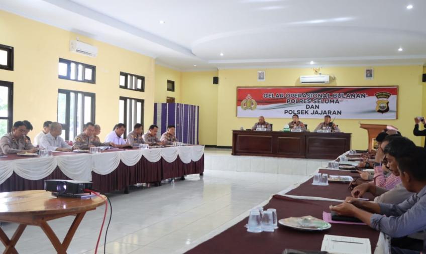 Polres Seluma Gelar Operasional Bulanan Polres dan Polsek Jajaran