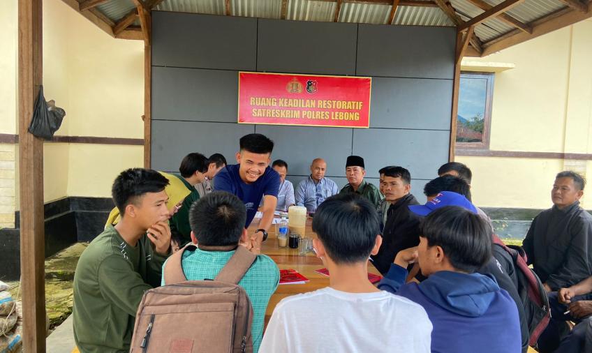 Polres Lebong Gelar Restoratif Justice  Kasus Pengeroyokan