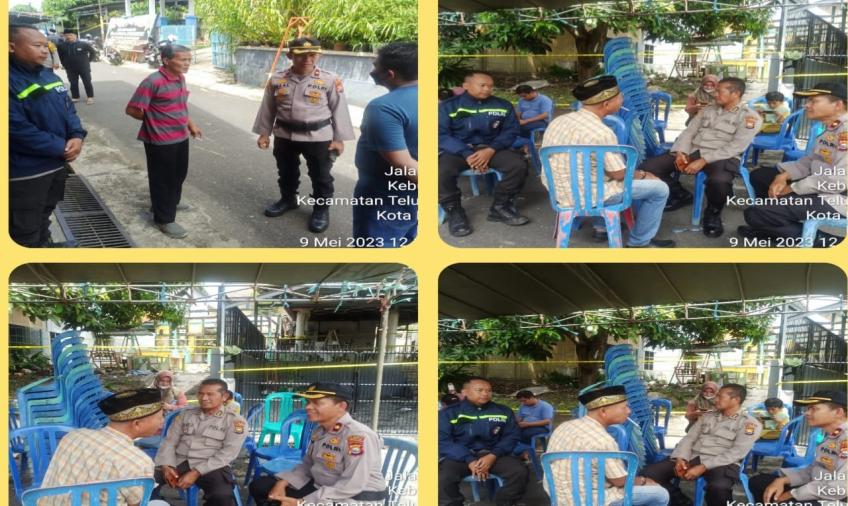 Kapolsek Teluk Segara Melayat Warga yang Meninggal Dunia
