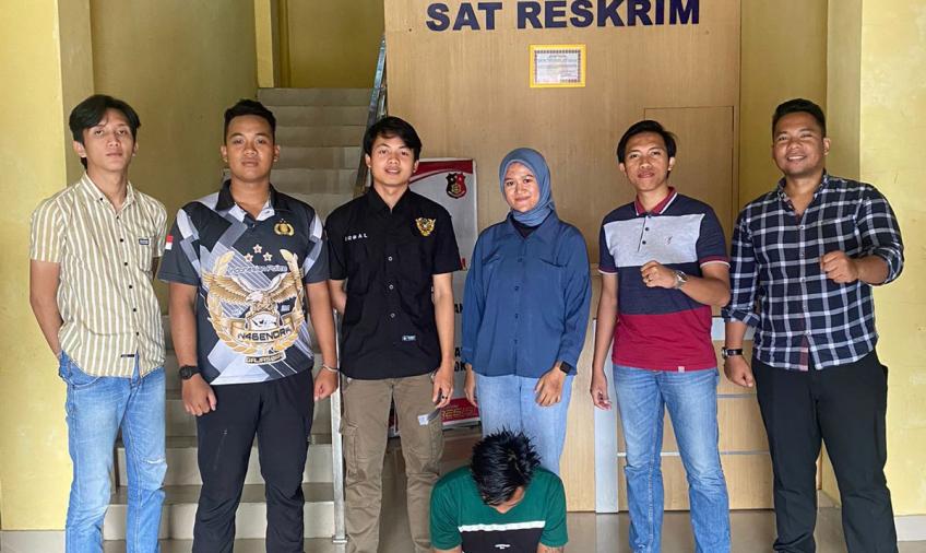 Tersangka Ag ditangkap