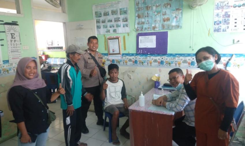 Bentuk Kepedulian, Bhabinkamtibmas Antar Warga ODGJ Berobat 