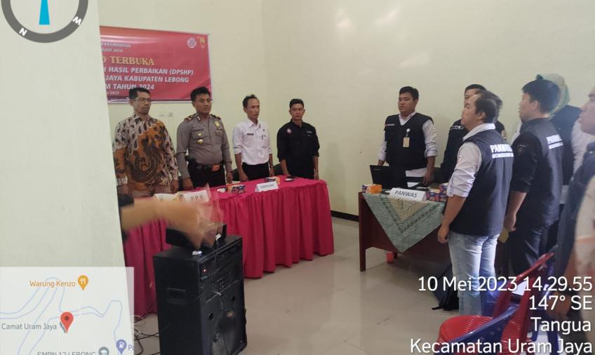 Dukung Tahapan Pemilu, Kapolsek Lebong Utara Hadiri Rapat Pleno Terbuka DPSHP