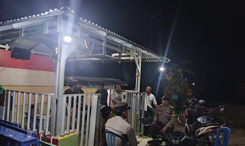 Sambangi Pos Kamling, Kapolsek Padang Jaya Ajak Warga Jaga Kamtibmas