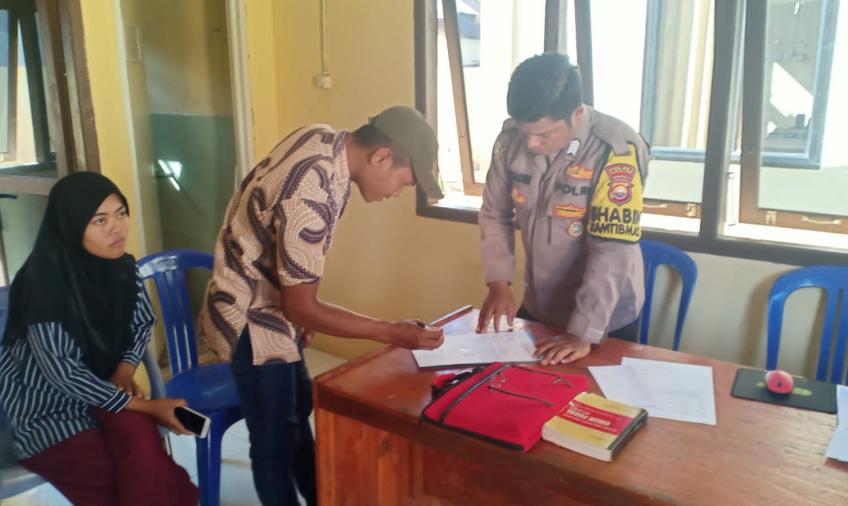 Bhabinkamtibmas Polsek Enggano Damaikan Warga yang Bertikai Akibat Mencabut Tanaman Kangkung
