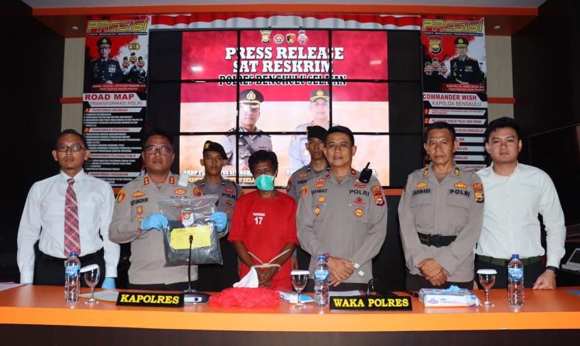 Polres BS saat press release