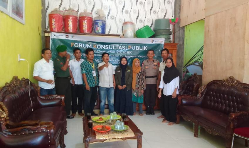 Polsek Tanjung Kemuning Hadiri Kegiatan Pendataan Regsosek Desa Sukarami 