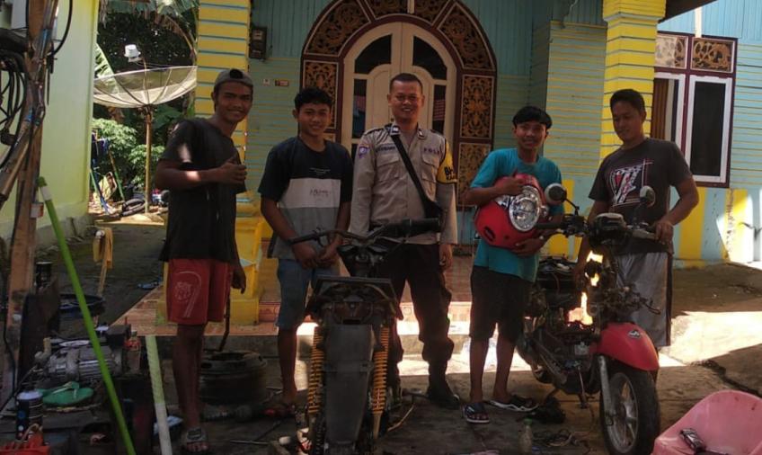 Pak Bhabin Imbau Pemilik Bengkel Motor agar Tidak Melayani Pemasangan Knalpot Brong  