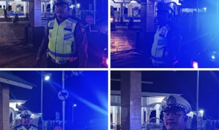 KRYD Subuh, Satlantas Patroli Diseputaran Masjid Jamik dan Masjid At Taqwa