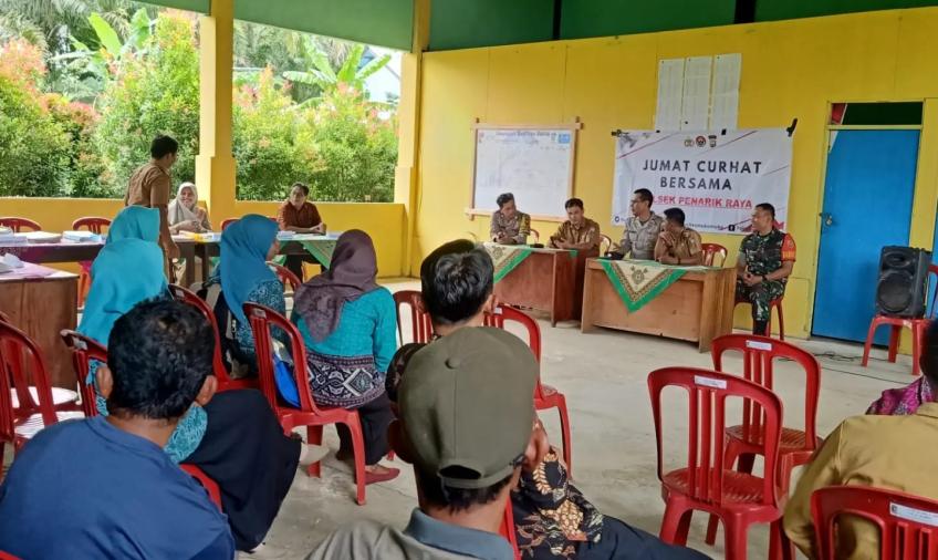 Jumat Curhat, Polsek Penarik Raya Dengarkan Curhatan Warga Maju Makmur 