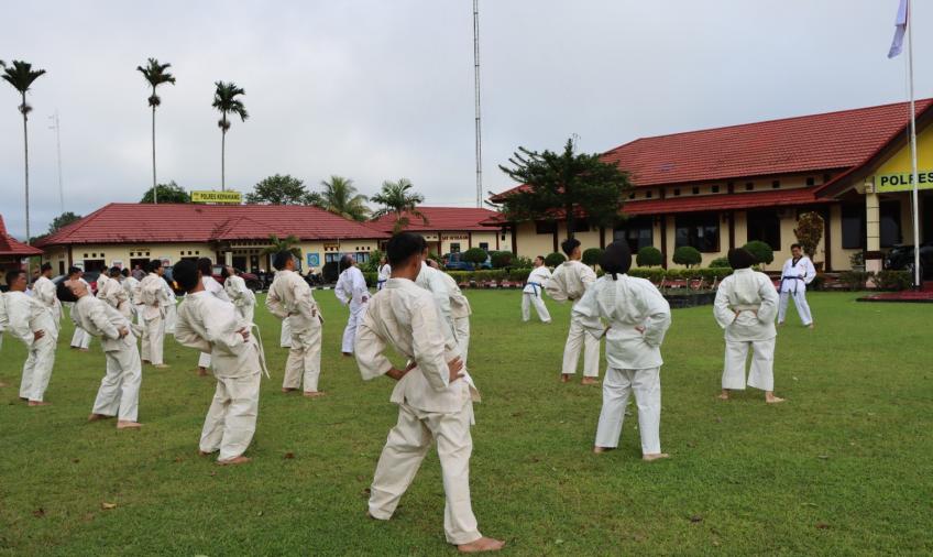 Polres Kepahiang Gelar Ujian Bela Diri Polri Syarat Kenaikan Pangkat
