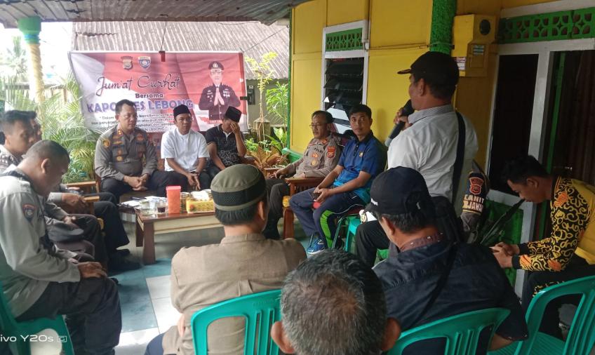 Jumat Curhat Polres Lebong,  Warga Keluhkan Banyak Temuan Kaleng Lem Aibon dan Bungkus Komix