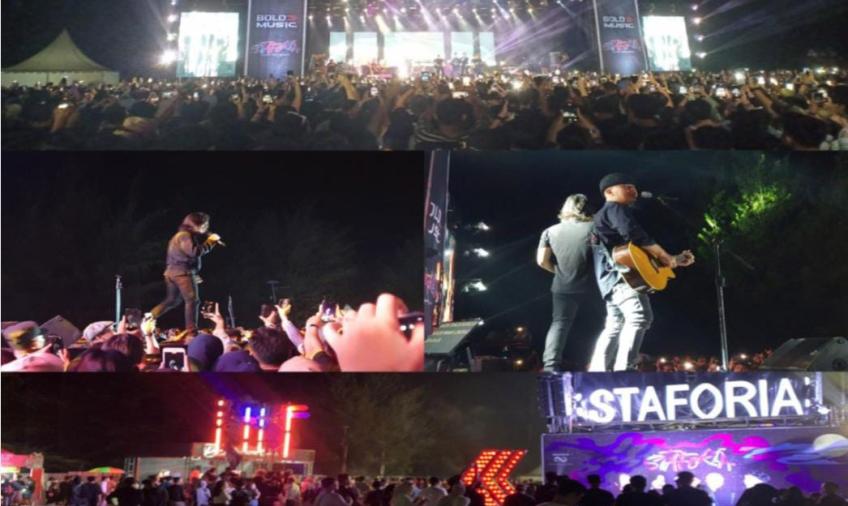 Konser Music Staforia Artis Dewa-19, Tipe-x dan Andra TheBackbone, Polresta Bengkulu Kerahkan 180 Personel
