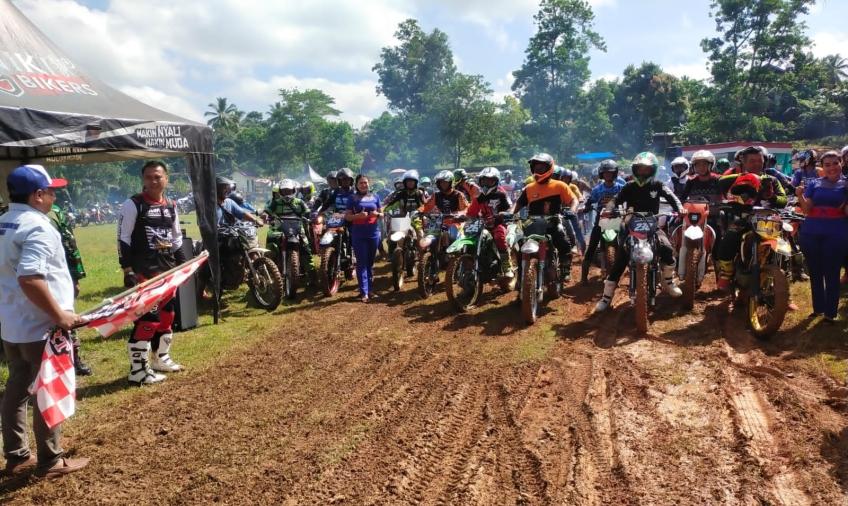 Sukses, Kegiatan Latber Trail Adventure Polsek Giri Mulya di Hadiri Ratusan Peserta