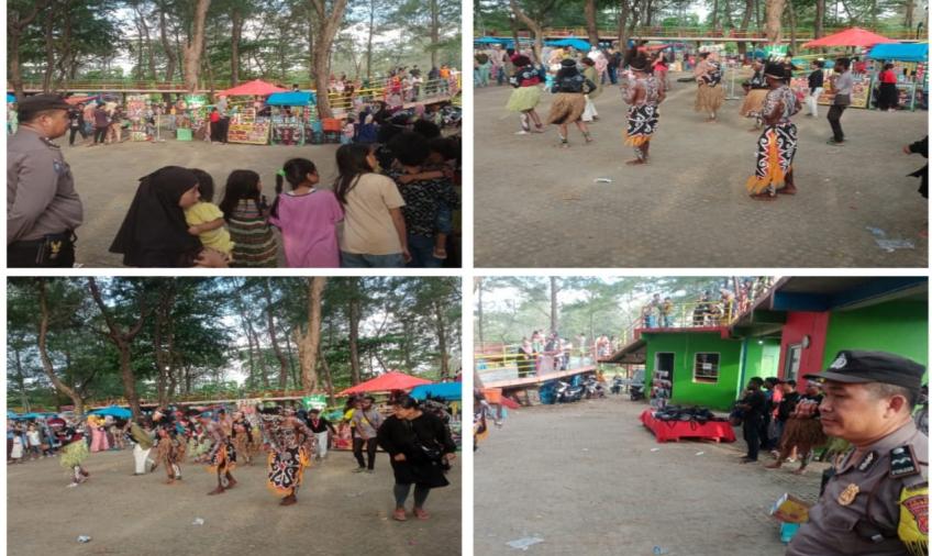 Personel Polsek Teluk Segara, Berikan Peengamanan Penggalangan Dana IMAPA 