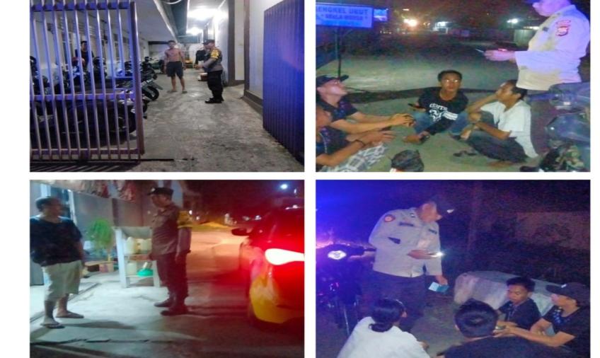 Cegah Gangguan Kamtibas, Polsek Ratu Agung Patroli Malam 