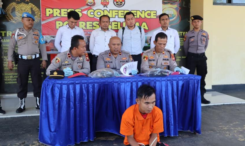 Polres Seluma saat press release