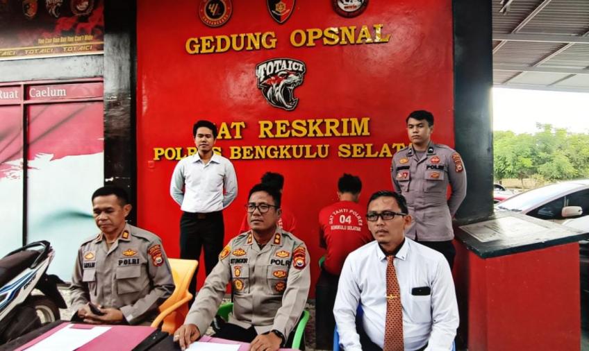 Sat Reskrim Polres Bengkulu Selatan  Release Ungkap Kasus Curanmor