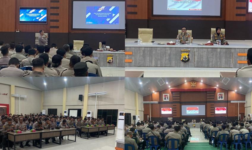 Polresta Bengkulu Laksanakan Pelatihan dan Pembekalan Polisi RW 