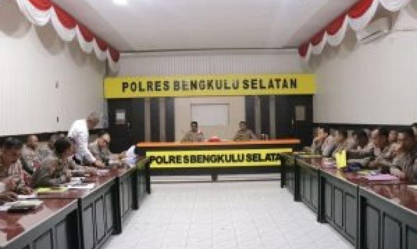 Pimpin Gelar Operasional Bulanan, ini Arahan Kapolres Bengkulu Selatan
