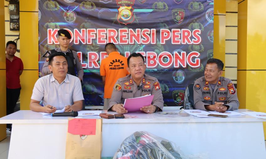 Polres Lebong saat press release