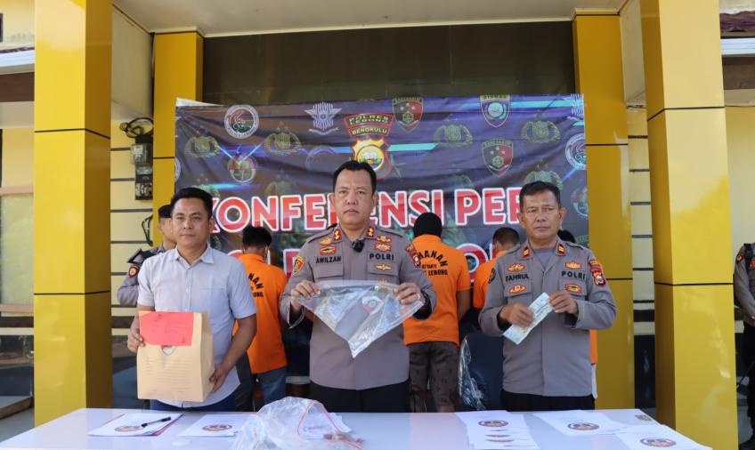 Polres Lebong saat press release