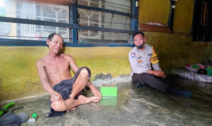 Wujudkan Kamtibmas Kondusif, Bhabinkamtibmas Sambangi Warga Binaannya 