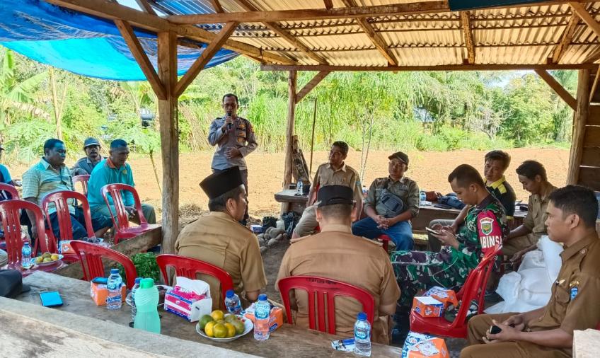 Polsek Padang Jaya Hadiri Kegiatan Pelatihan dan Penyuluhan Pemberdayaan masyarakat Budidaya Ikan Air Tawar