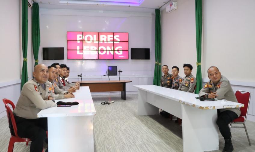 Sat Samapta Polres Lebong Ikuti Kegiatan Polri Belajar Via Zoom Meeting