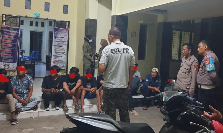 Ngelem Aibon dan Minum Tuak, 9 Orang Terjaring Razia Gabungan