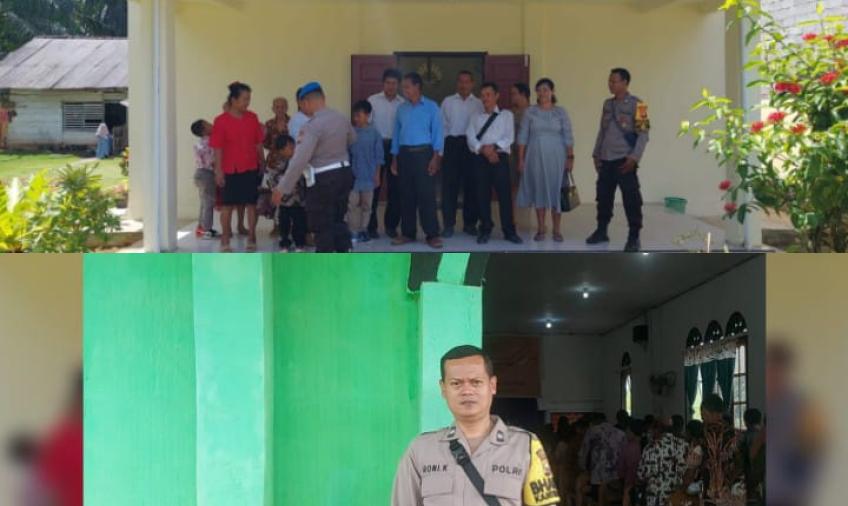 Polsek Penarik Raya Melaksanakan Pengamanan Peringatan Kenaikan Isa Al-Masih di Gereja Kerasulan