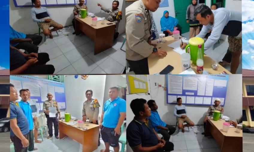Bhabinkamtibmas Polsek Muara Bangkahulu Mediasi Keributan Warga Binaannya 