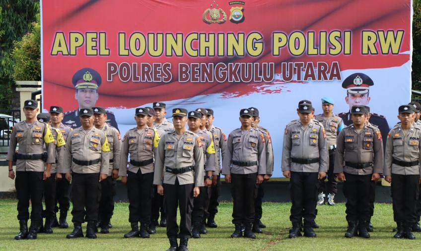 Gelar Apel Launching Polisi RW, Polres Bengkulu Utara Siapkan 200 Personel  