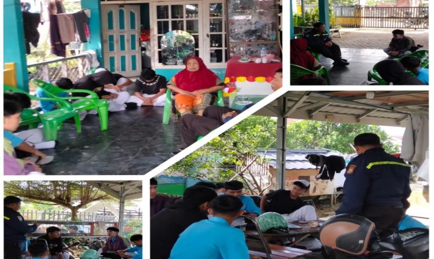 Bhabinkamtibmas Polsek Ratu Agung Berikan Teguran Kepada Para Pelajar yang Bolos